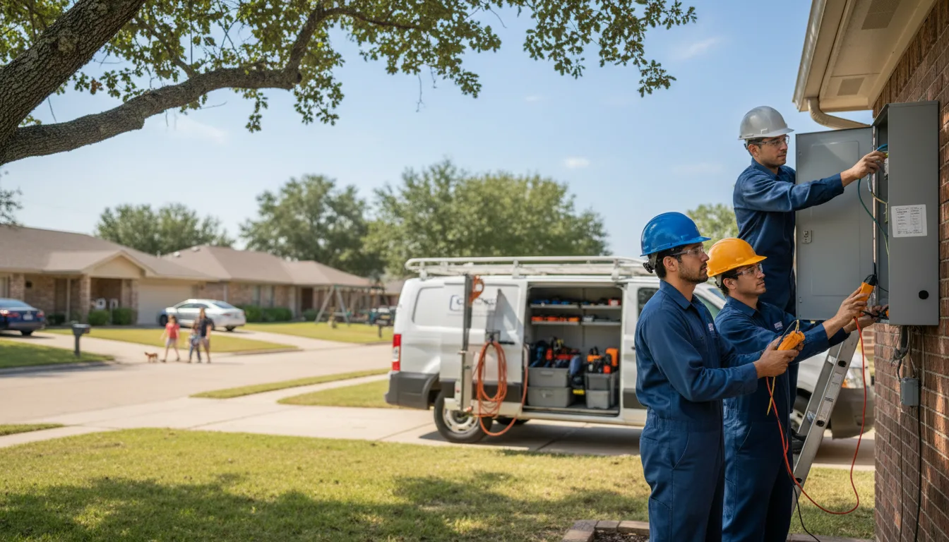 Certified electrician providing emergency electrical services in Council Hill, OK
